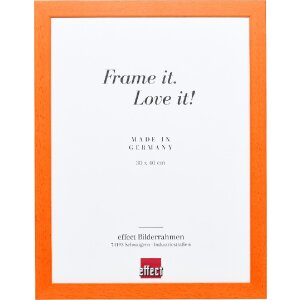 Cadre photo en bois Effect Top Pro orange 30x40 cm verre...