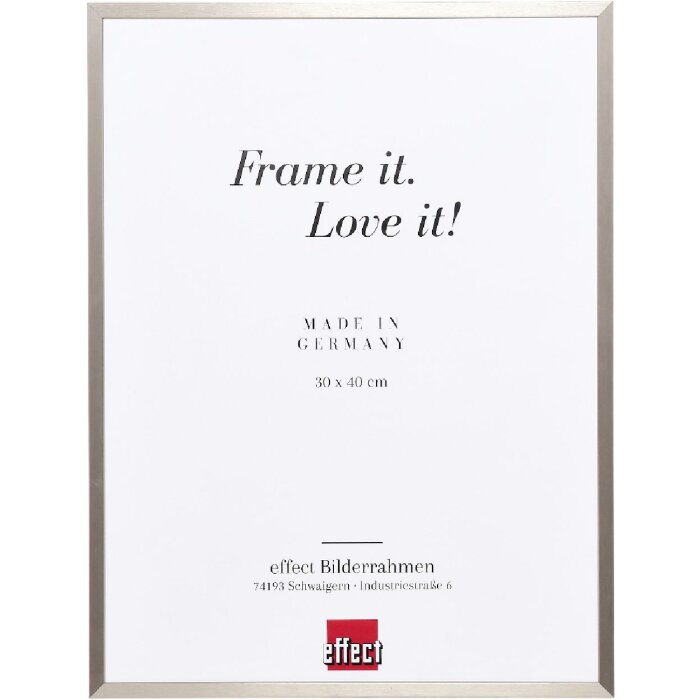 Cadre photo A1 anti-incendie aluminium série 2 gris brossé 18x27 cm verre de musée