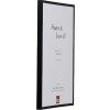 Cadre photo anti-incendie S2 aluminium noir 25x60 cm verre musée