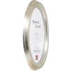 Cadre photo ovale argent HB 9x12 cm, profil classique
