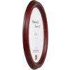 Cadre photo ovale mahogano HB 10x15 cm, verre inclus