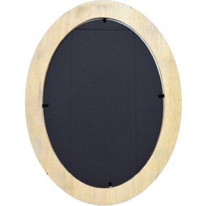 Cadre photo ovale effet noir 20x28 cm bois artisanal