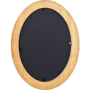 Cadre photo ovale en bois massif 20x28 cm noisette