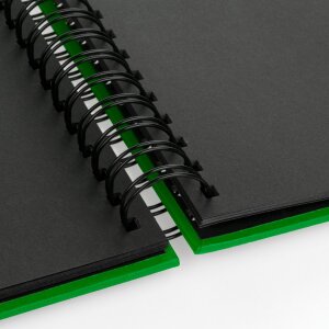 Album spirale ZEP Misty vert 21x16 cm 50 pages noires