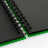 Album spirale ZEP Misty vert 21x16 cm 50 pages noires