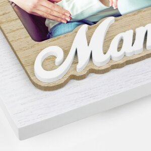Cadre photo en bois ZEP Sandra 10x15 cm et 13x18 cm Maman...