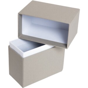 HNFD Boîte à photos Parda 300 photos 10x15 cm taupe col debout haut