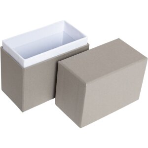 HNFD Boîte à photos Parda 300 photos 10x15 cm taupe col debout haut