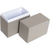 HNFD Boîte à photos Parda 300 photos 10x15 cm taupe col debout haut