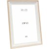 Cadre en bois Deknudt S68VG1 blanc-naturel 20x30 cm