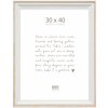 Cadre en bois Deknudt S68VG1 blanc-naturel 30x40 cm