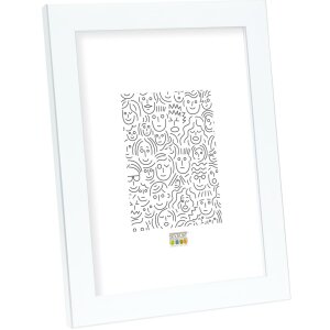 Cadre plastique Deknudt S41VK1 blanc avec bord...