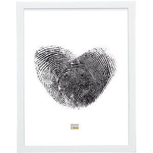 Cadre plastique Deknudt S41VK1 blanc avec bord argenté 21x29,7 cm DIN A4