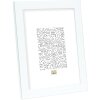 Cadre plastique Deknudt S41VK1 blanc avec bord argenté 21x29,7 cm DIN A4