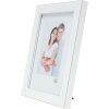 Cadre plastique Deknudt S41VK1 blanc avec bord argenté 21x29,7 cm DIN A4