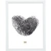 Cadre plastique Deknudt S41VK1 blanc avec bord argenté 21x29,7 cm DIN A4