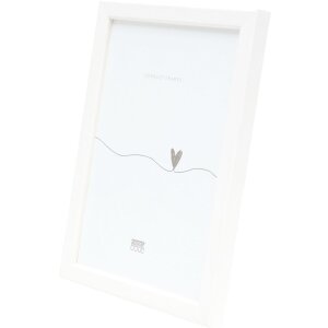 Cadre en bois Deknudt S41JK1 blanc 29,7x42 cm