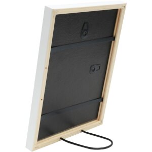 Cadre en bois Deknudt S41JK1 blanc 29,7x42 cm