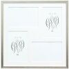 Cadre galerie en bois S41JD1 argent Deknudt 4 photos 10x15 cm 31,4x31,4 cm