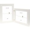 Cadre double Deknudt cadre plastique S41VF1 blanc 2 photos 13x18 cm