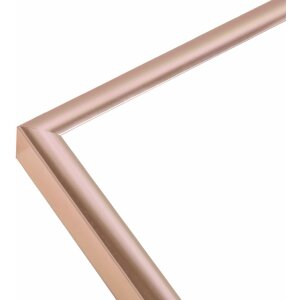 Cadre photo Deknudt en aluminium S027 or rose 40x50 cm