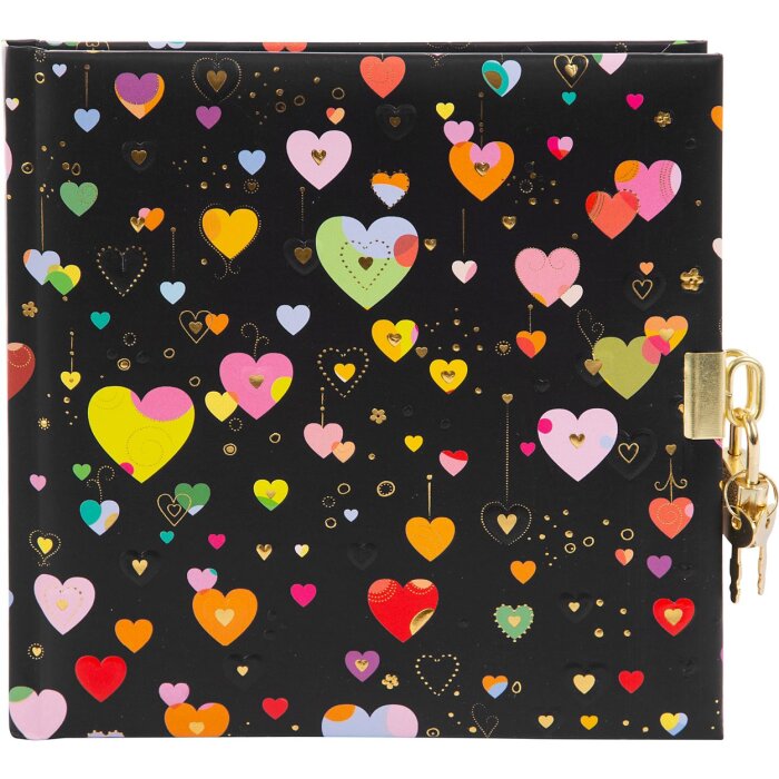 Goldbook journal intime Heart to Heart dark 16,5x16,5 cm 96 pages blanches