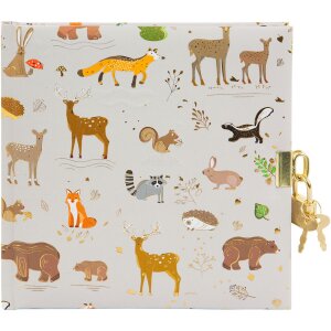 Goldbook journal intime Woodland charm marron 16,5x16,5...