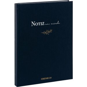 Goldbuch carnet de notes Note to me bleu foncé 15x22 cm 200 pages dotted
