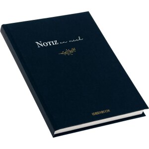 Goldbuch carnet de notes Note to me bleu foncé 15x22 cm 200 pages dotted