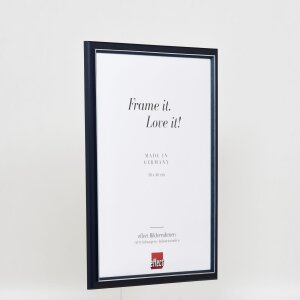 Effect Cadre photo en bois Profil 26 bleu 30x45 cm verre artistique