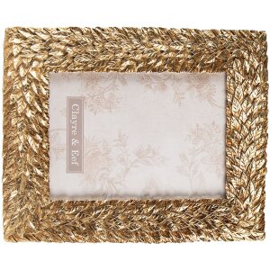 Clayre & Eef 2F0947 Cadre photo 19x2x24 cm - 13x18 cm Rectangle doré