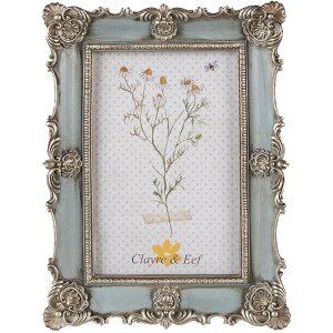 Clayre & Eef 2F0995 Cadre photo 15x2x20 cm Bleu...