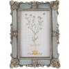 Clayre & Eef 2F0995 Cadre photo 15x2x20 cm Bleu Vintage Design 10x15 cm