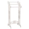 Clayre & Eef 4Y0224W Porte-serviettes invité 40x37x91 cm Blanc Rectangle