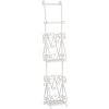 Clayre & Eef 4Y0232W Support de papier toilette 17x17x97 cm Blanc Rectangle