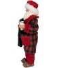Clayre & Eef 65222 Décoration Père Noël 16x8x28 cm rouge