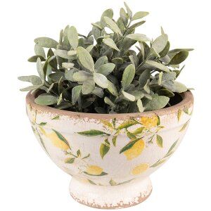 Clayre & Eef 6CE1536M Décoration Pot de fleurs Ø 21x14 cm Jaune