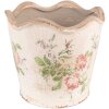 Clayre & Eef 6CE1537L Décoration Pot de fleurs Ø 18x17 cm Rose - Beige