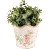 Clayre & Eef 6CE1537L Décoration Pot de fleurs Ø 18x17 cm Rose - Beige