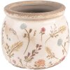 Clayre & Eef 6CE1551S Décoration Pot de fleurs Ø 12x9 cm Rose - Vert