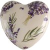 Clayre & Eef 6CE1554L Décoration Cœur 11x11x4 cm Violet - Vert