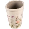 Clayre & Eef 6CE1557M Décoration Pot de fleurs 23x10x11 cm Rose - Beige Ovale