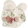 Clayre & Eef 6CE1567M Décoration Oiseau Céramique Rose Beige 10x6x7 cm