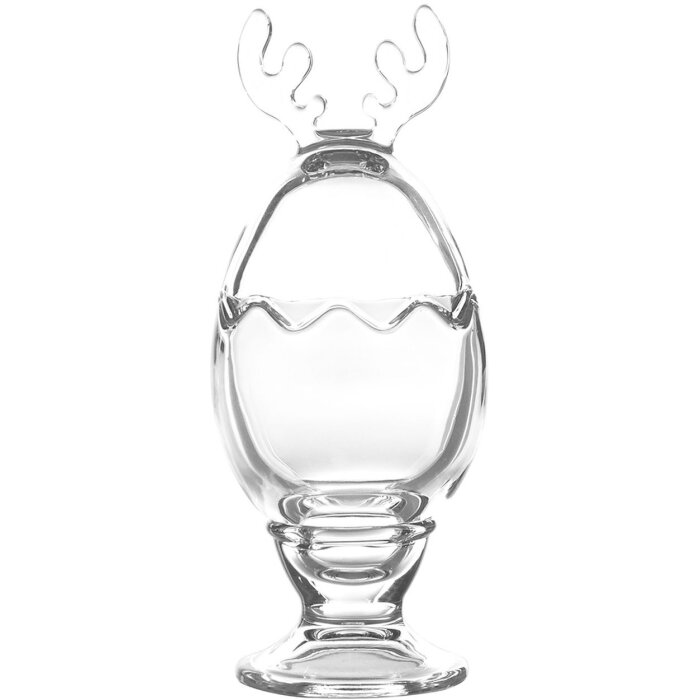 Clayre & Eef 6GL4232 Pot à provisions avec couvercle Ø 8x21 cm Transparent Bonbonnière