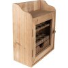 Clayre & Eef 6H2260 Meuble à œufs bois fer brun ovale 30x14x36 cm style rustique