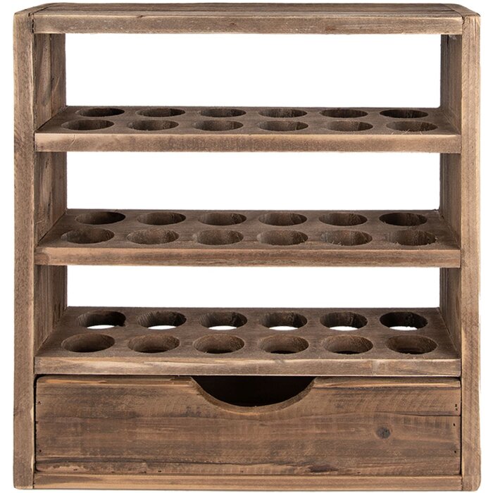 Clayre & Eef 6H2261 Meuble à œufs 35x11x38 cm Brun Rectangle