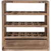 Clayre & Eef 6H2261 Meuble à œufs 35x11x38 cm Brun Rectangle