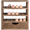 Clayre & Eef 6H2261 Meuble à œufs 35x11x38 cm Brun Rectangle