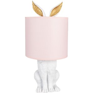 Clayre & Eef 6LMC0013WP Lampe de table Lapin...