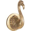 Clayre & Eef 6PR3725 Décoration murale oiseau doré 9x10x16 cm